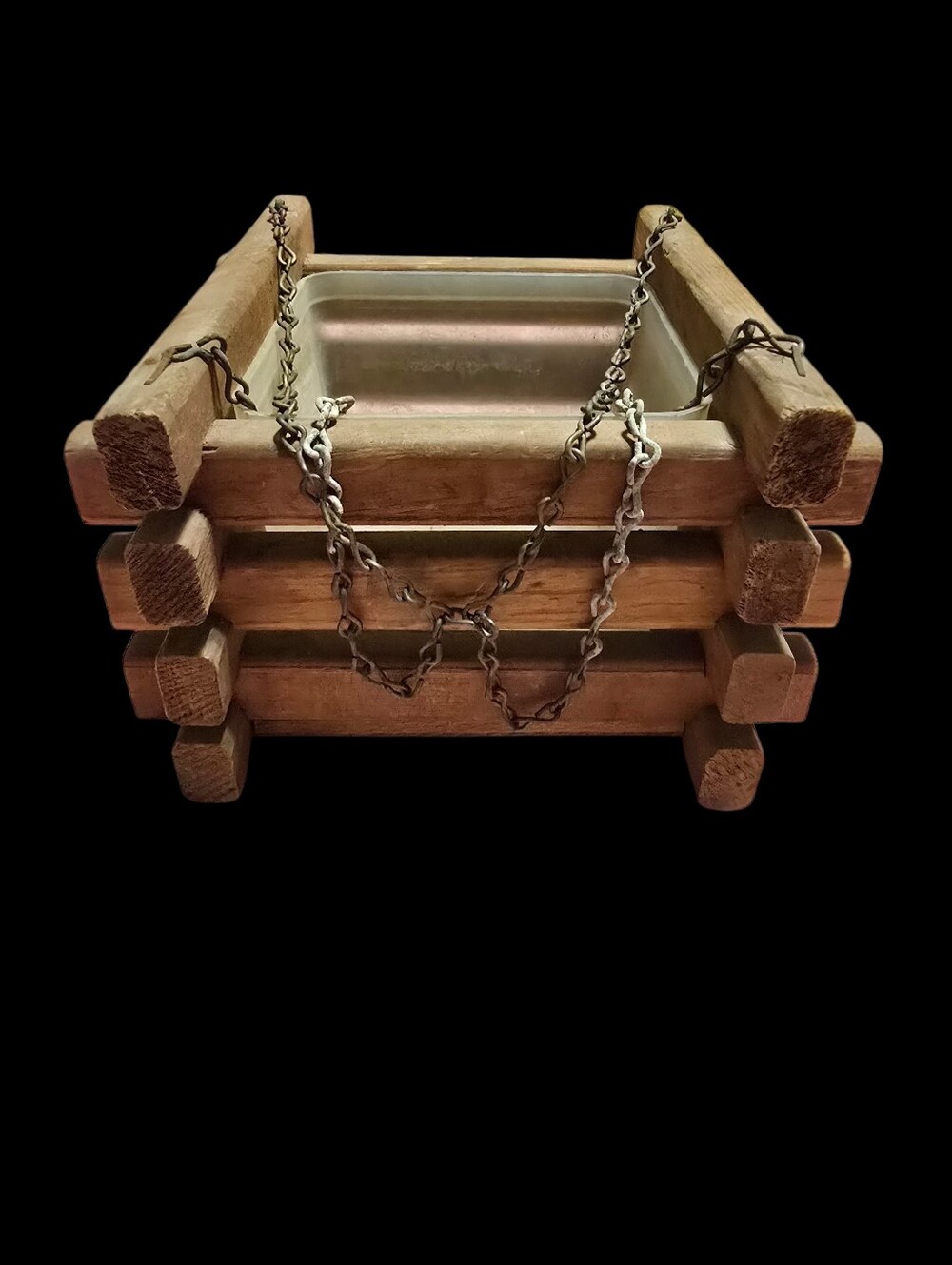 Vintage | Log Hanging Planter
